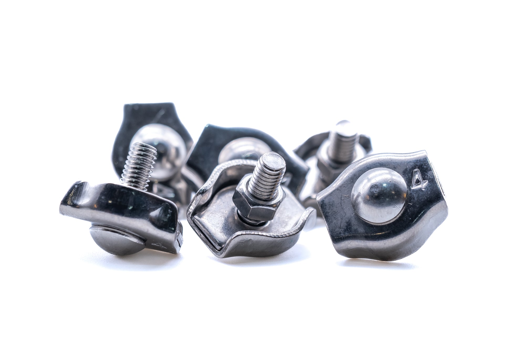 stainless steel wire rope simplex clamp grip 316 a4 marine grade