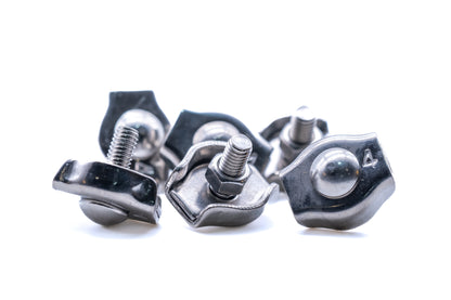 stainless steel wire rope simplex clamp grip 316 a4 marine grade