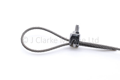 Stainless steel wire rope U bolt clamps / grips 316 A4 marine grade