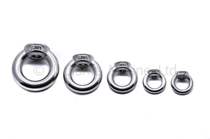 Eye nut lifting eye stainless steel 316 A4 marine grade m5 m6 m8 m10 m12