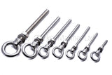 eye bolt longshank stainless steel marine grade 316 a4 mm6 m8 m10 m120 40mm 60mm 80mm 100mm 120mm