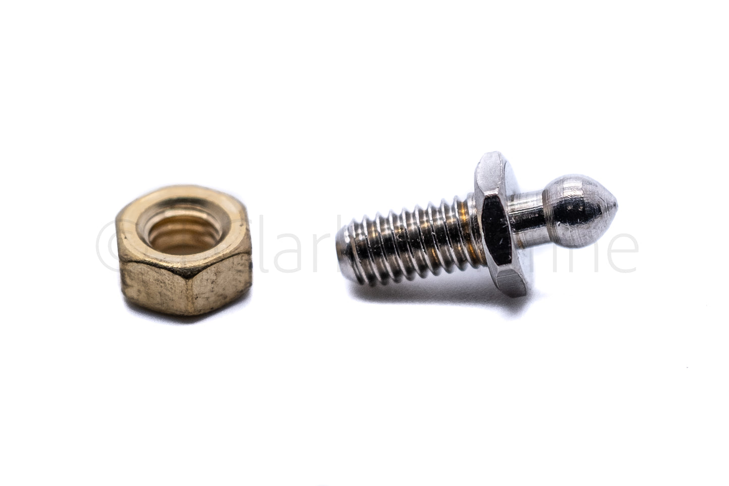Tenax fastener machine threaded 10mm stud and nut 2BA thread