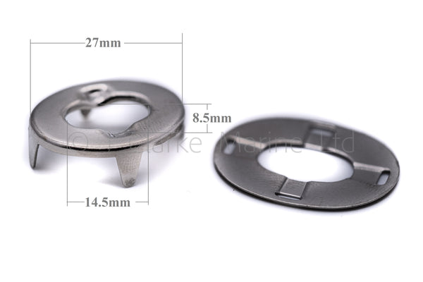 Turnbutton fastener 6mm set eyelet washer base stud screws