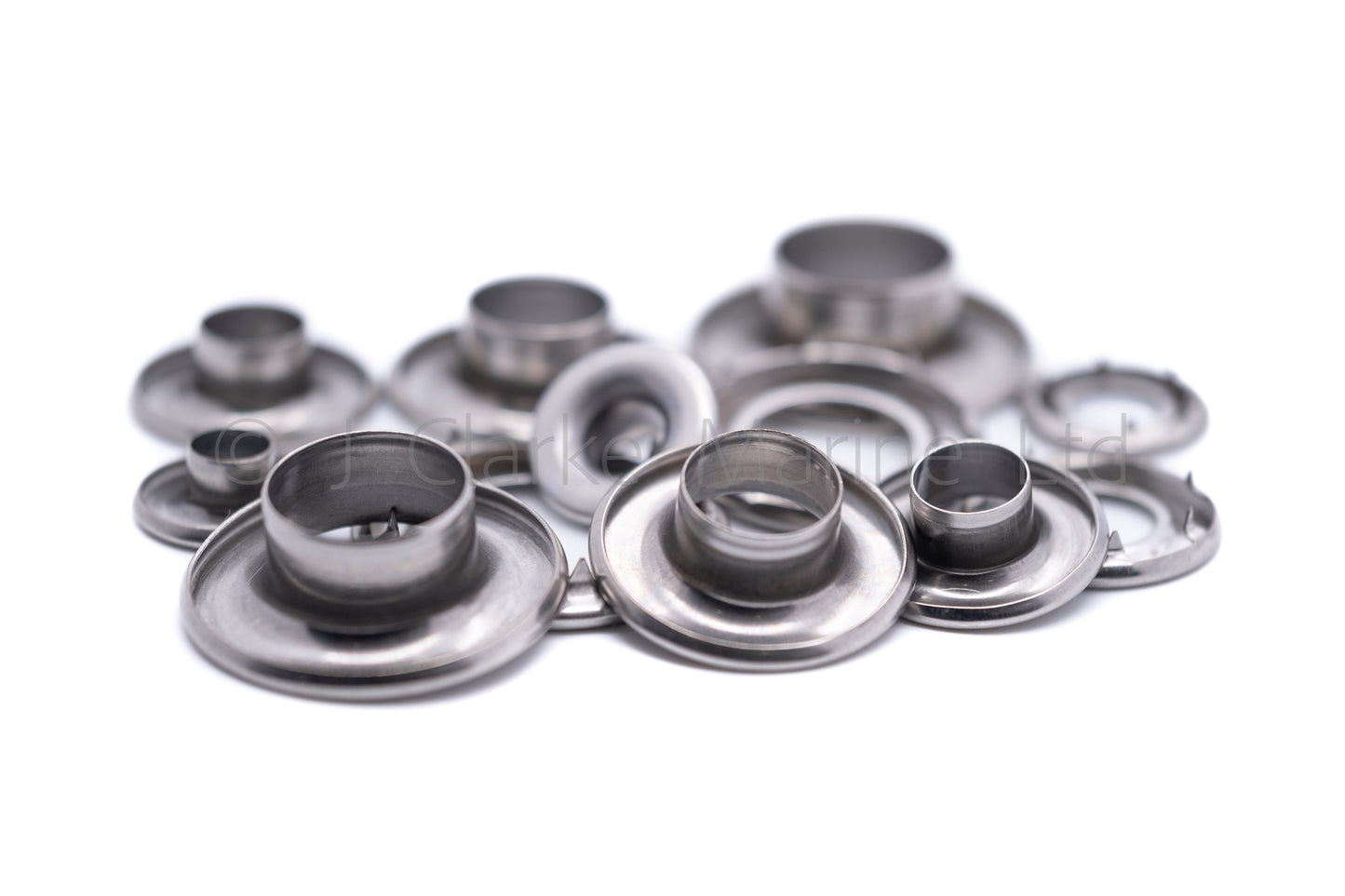 Grommets eyelets marine grade stainless steel rolled rim heavy duty 7mm - 16mm