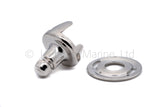 Lift the dot 2 prong stud fastener clinch and plate (Cloth to cloth)