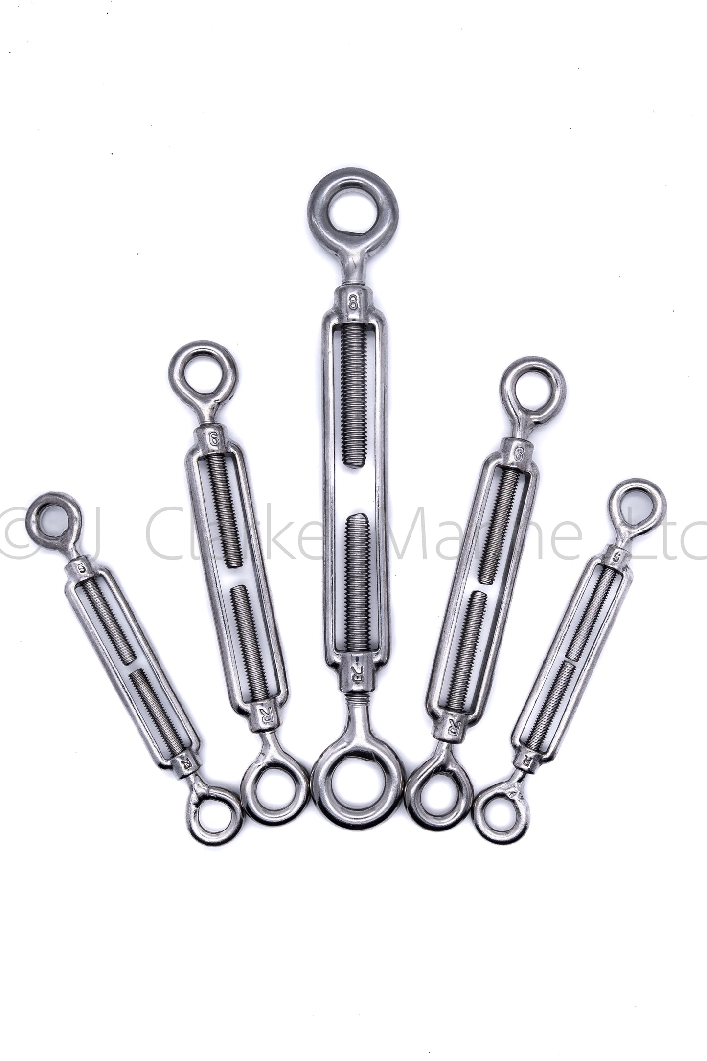 Stainless steel turnbuckle rigging screw eye to eye 316 A4 marine grade