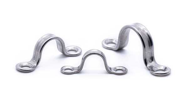 Stainless steel lacing eye straps hooks fasteners boat canvas canopy saddle clip 316 a4 marine grade