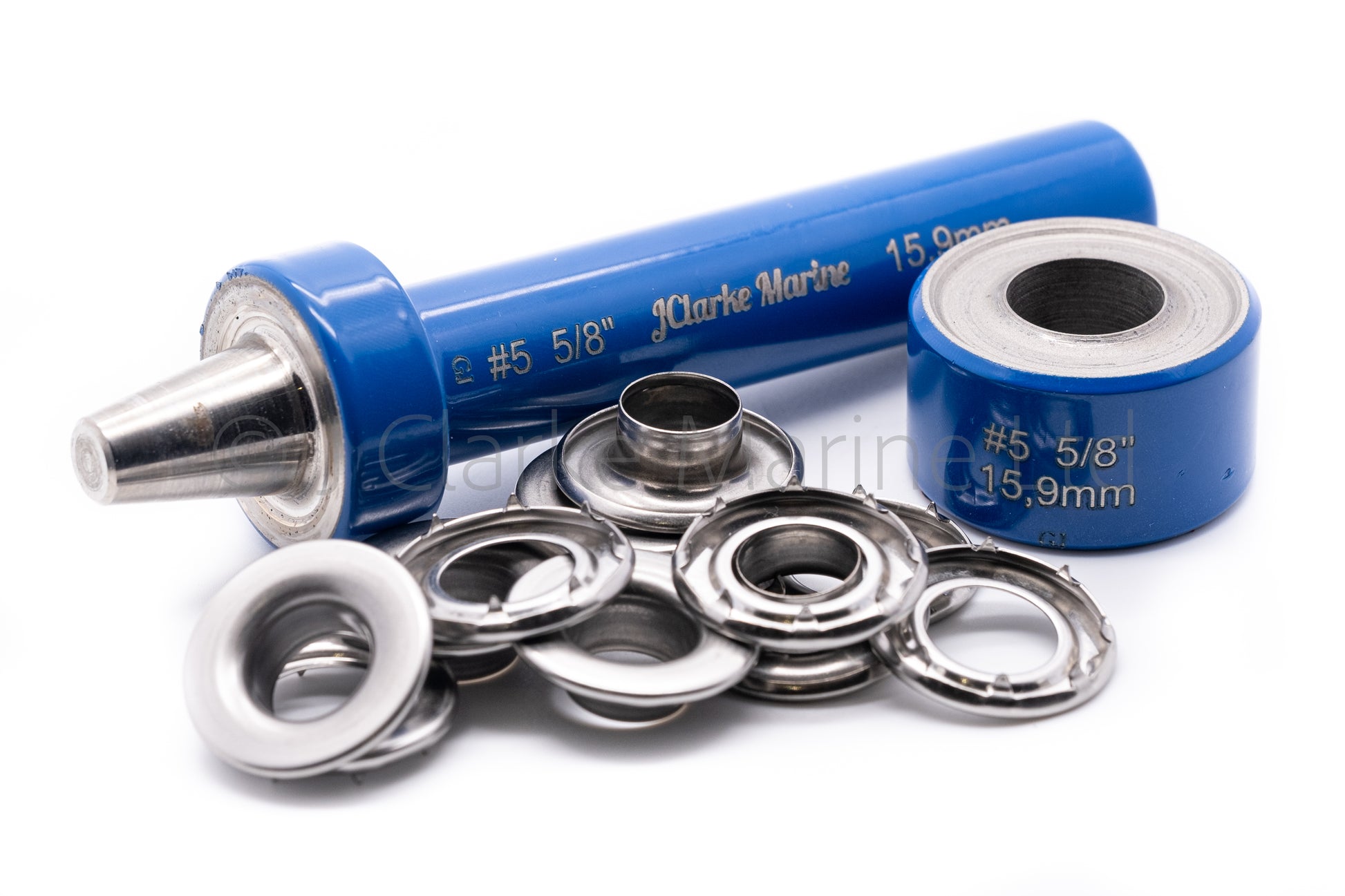 5/8" stainless steel eyelet tool tooling for rolled rim grommets heavy duty