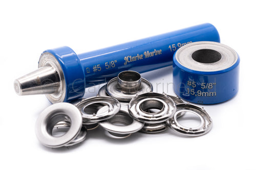 5/8" stainless steel eyelet tool tooling for rolled rim grommets heavy duty