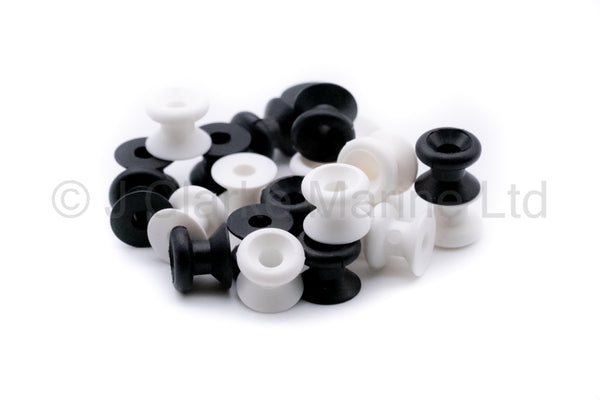 Canopy lacing mushroom / button with bevel base