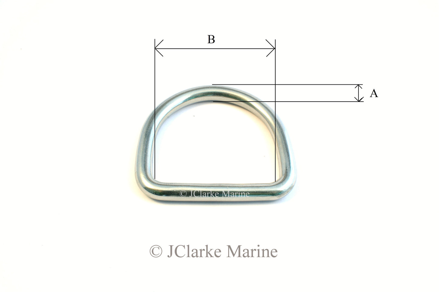 Stainless steel Dee Rings marine grade 316 A4 dog collar, webbing, leads