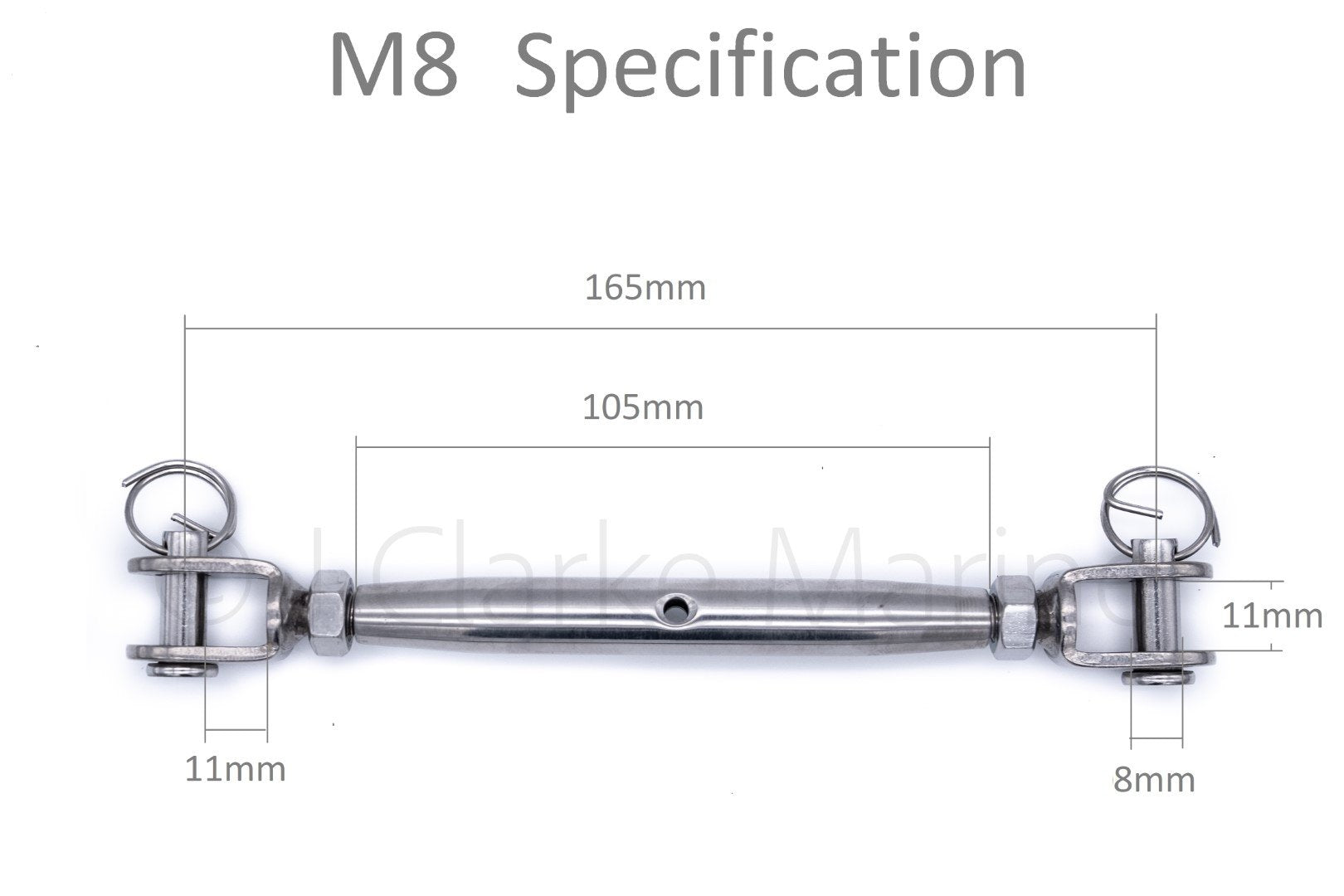 316 A4 marine grade stainless steel closed body turnbuckle rigging screws M5 M6 M8 5mm 6mm 8mm