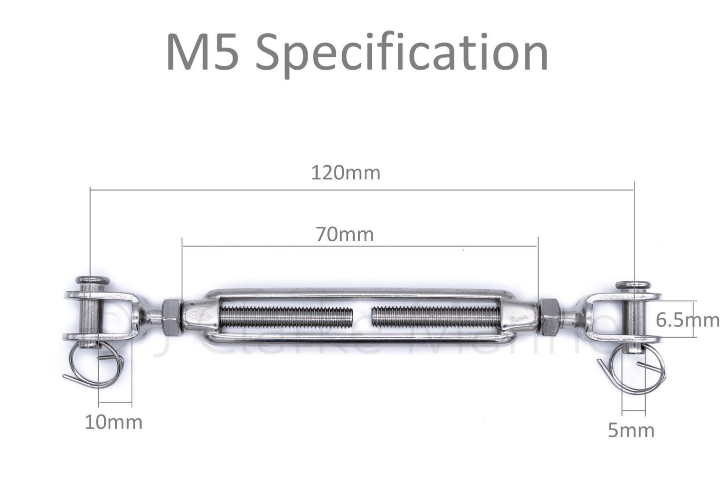 316 A4 marine grade stainless steel turnbuckle rigging screws M5 M6 M8 5mm 6mm 8mm