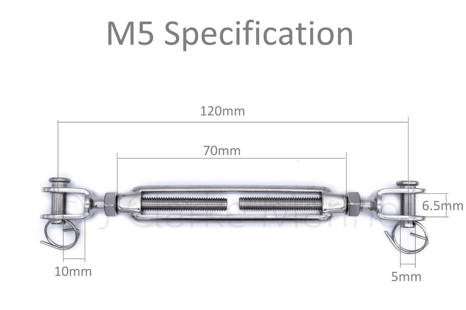 316 A4 marine grade stainless steel turnbuckle rigging screws M5 M6 M8 5mm 6mm 8mm