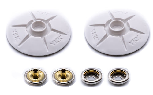 A Refill Snad YKK fastener self adhesive 40mm white domed stud