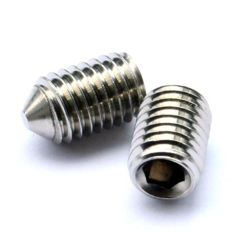 Stainless steel grub screws M6 x 6mm 316 A4 marine grade