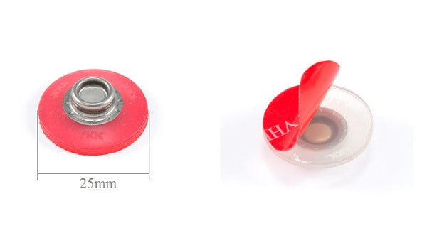 YKK Snad STUD 25mm clear flexi domed press snap self adhesive fastener