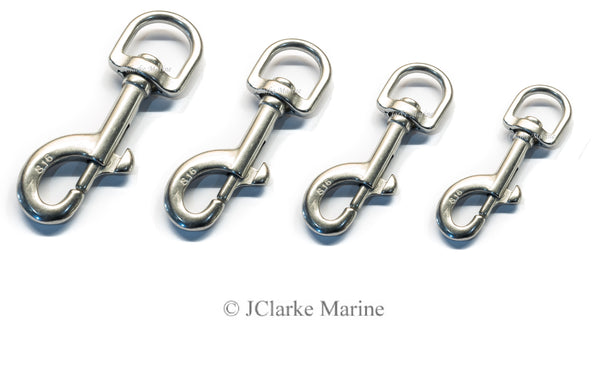 dog lead trigger snap hook stainless steel 316 A4
