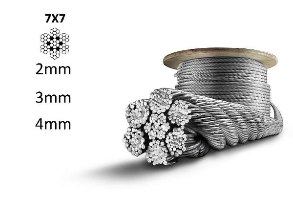 316 a4 stainless steel wire rope 1mm 2mm 3mm 4mm 
